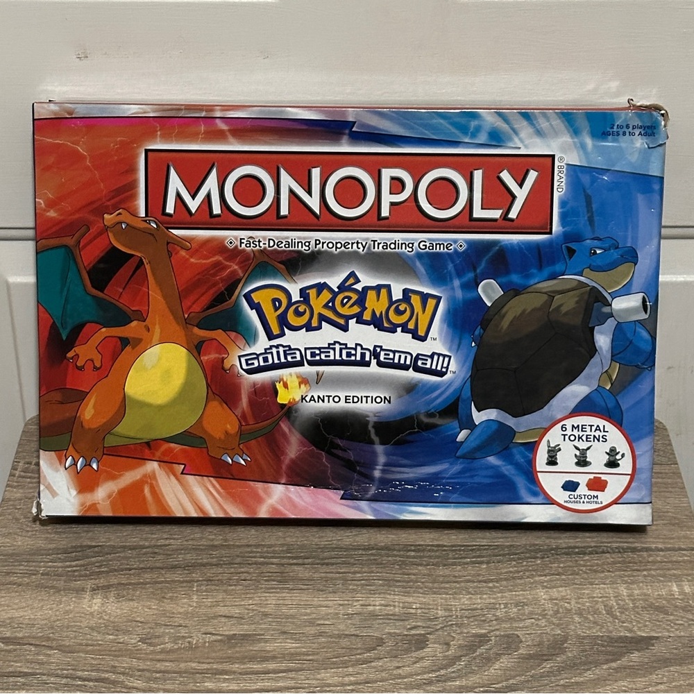 Monopoly Pokemon Kanto Edition Board Game (Missing One‎ Token)
